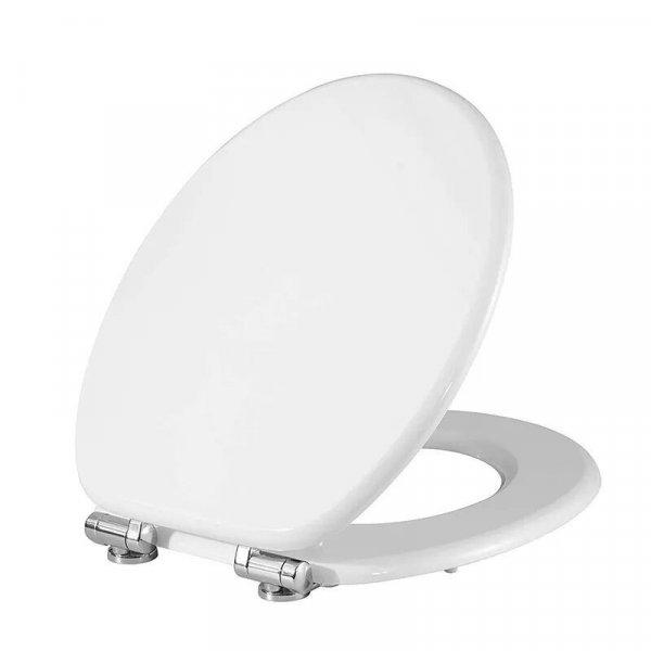 Elite Home® MDF WC ülőke lecsapódásgátló funkciós, lassan záródó
fedéllel, fém zsanérokkal, fehér színben