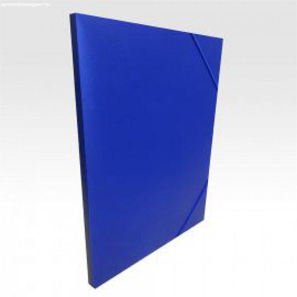 Gumis mappa A4, műanyag gerincvastagított 15mm, Bluering® kék 2 db/csomag