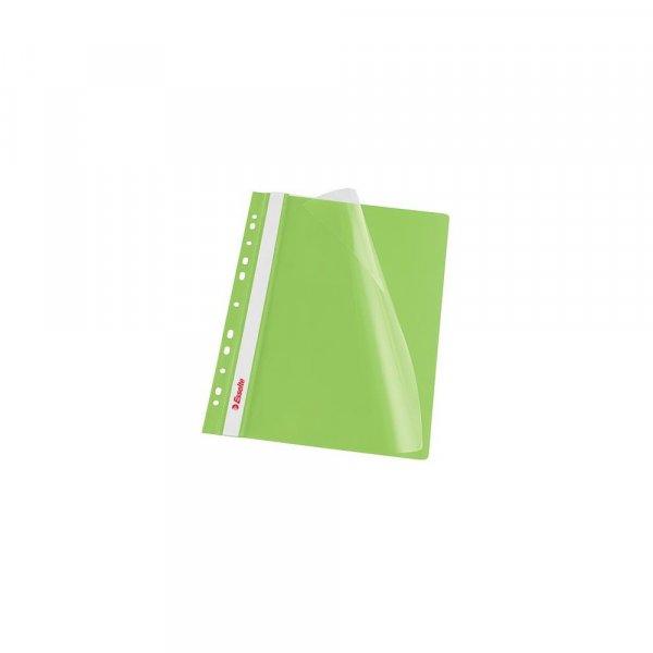 Gyorsfűző lefűzhető A4, PP 10 db/csomag, Esselte Vivida zöld