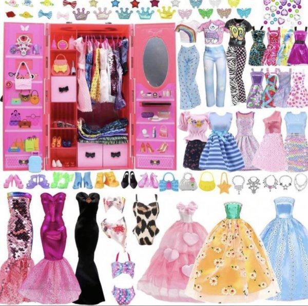 Minden ami Trend - Játékbaba - 107 darabos kislány álom ajándék