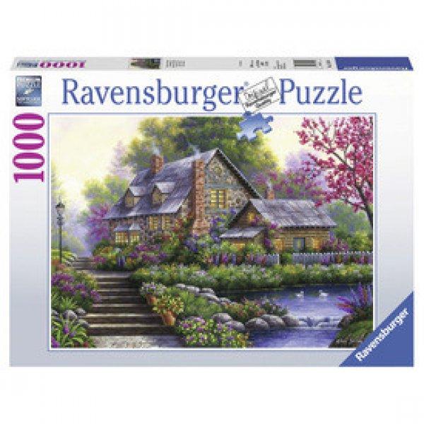 Ravensburger: Puzzle 1000 db - Romantikus kis ház