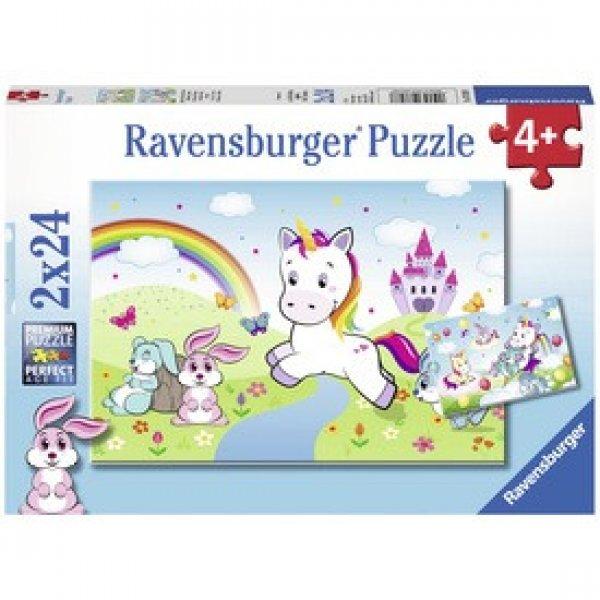 Ravensburger Csodás unikornisok 2 x 24 db puzzle