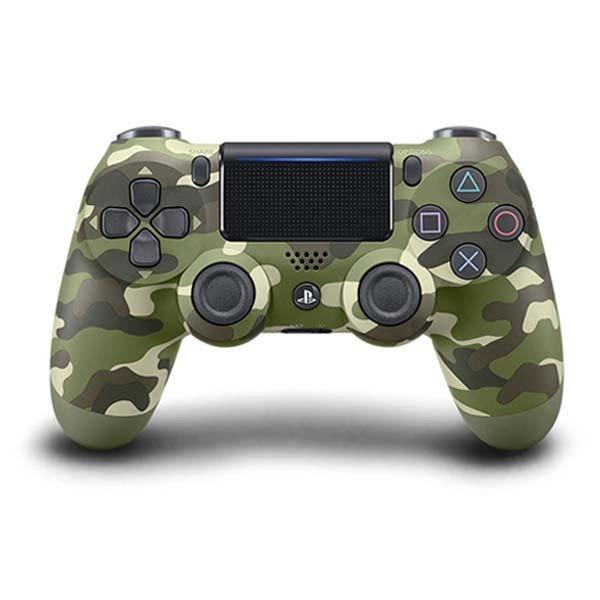 Sony DualShock 4 V2 vezeték nélküli vezérlő, zöld camouflage