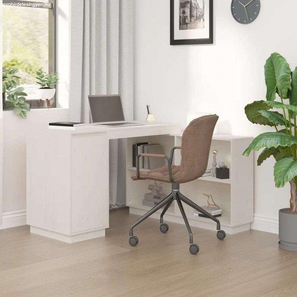 vidaXL fehér tömör fenyőfa íróasztal 110x50x75 cm