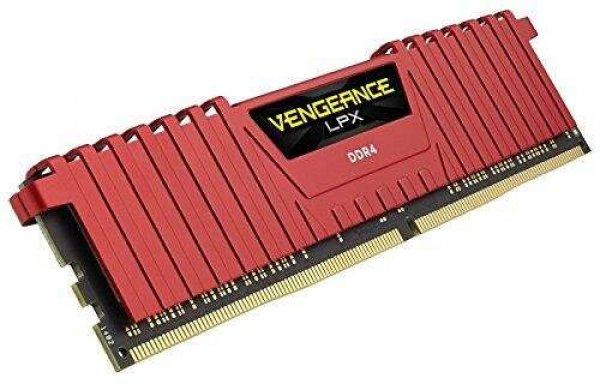8GB 2400MHz DDR4 RAM Corsair Vengeance LPX Red CL16 (CMK8GX4M1A2400C16R)
