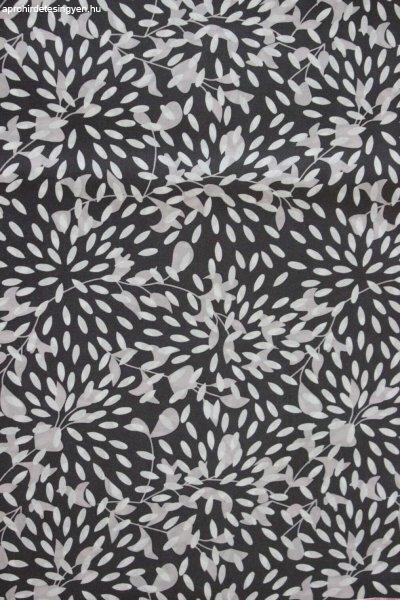 Fekete-fehér csomagolópapír virágos mintával