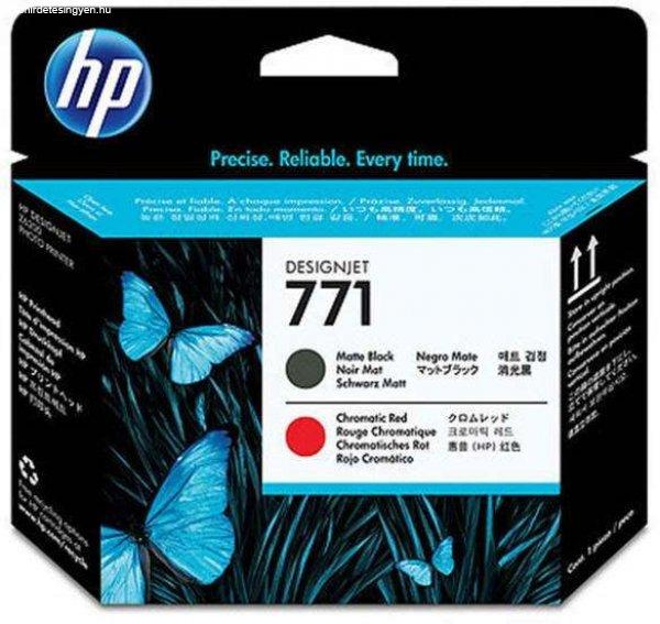 HP 771 nyomtatófej - matt fekete, piros
