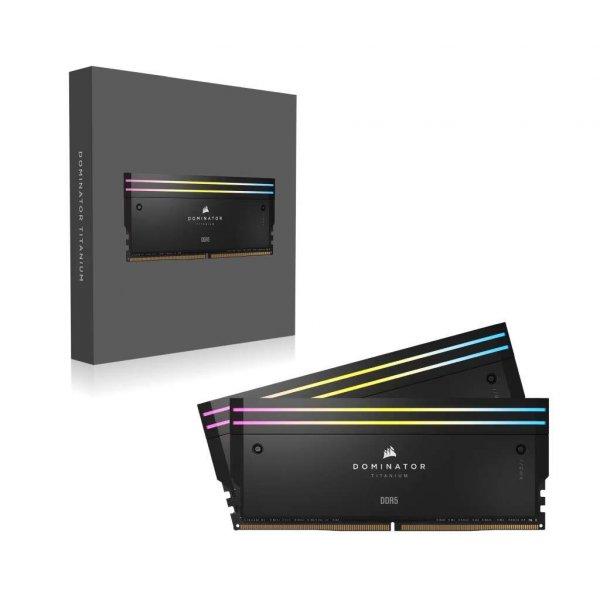 Corsair 32GB / 6400 Dominator Titanium RGB (Intel XMP) DDR5 RAM KIT (2x16GB)
