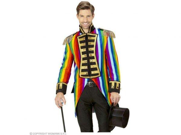 Rainbow Parade szívárvány színű frakk férfi jelmez XXL-es méretben