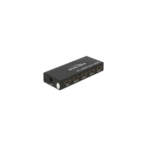 Delock 18684 HDMI Splitter - 4 port (1 PC - 4 Kijelző)