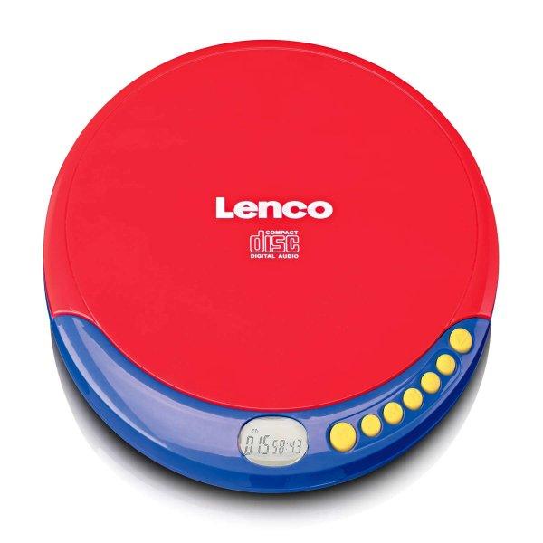 Lenco CD-021KIDS Discman Hordozható CD lejátszó - Kék/Piros