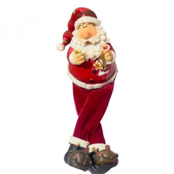 3 db karácsonyi figura készlet, Mikulás, Rudolf a rénszarvas, Hóember,
poliészter, textil, 12x7x22 cm, több színű