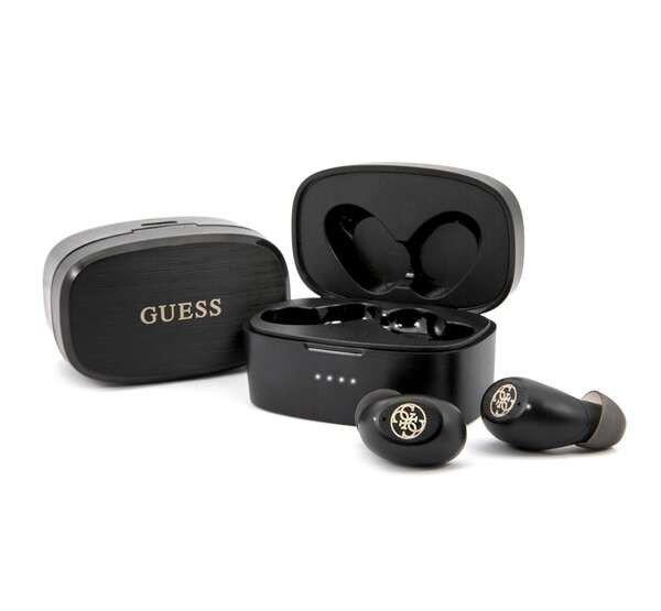 CG MOBILE GUESS bluetooth fülhallgató SZTEREO (v5.0, TWS, mikrofon, aktív
zajszűrő, vízálló, matt + töltőtok) FEKETE