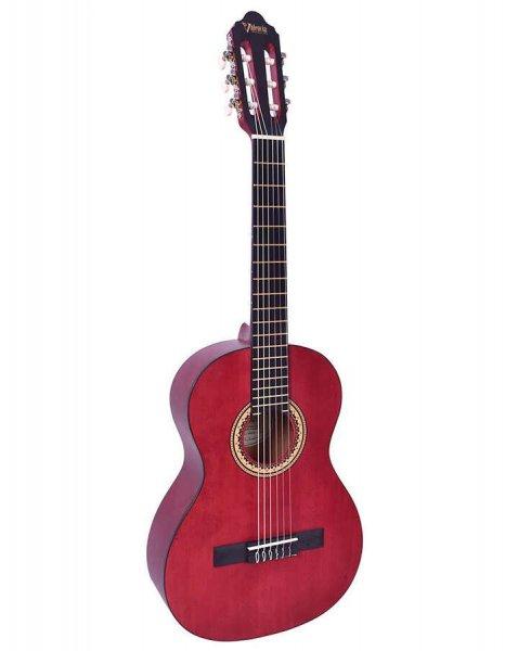 Valencia VC203TWR Klasszikus gitár, átlátszó piros 3/4