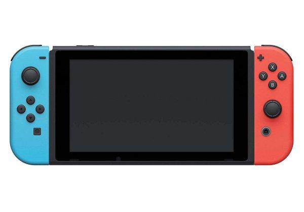 Nintendo Switch V2 + Neon Kék és Neon Piros Joy-Con