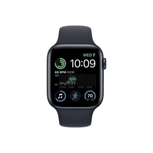 Apple Watch SE2 GPS-es (44mm) fekete alumínium tok, fekete sportszíjas
okosóra