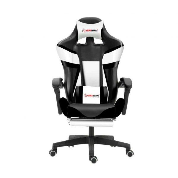 Herzberg HG-8082: Tri-Color Gaming és Irodai szék, T-alakú fekete