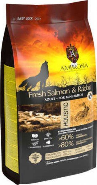 Ambrosia Dog Adult Mini GF Fresh Salmon & Rabbit (2 x 5 kg) 10 kg