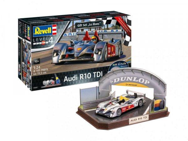 Revell Gift Set Audi R10 TDI + 3D Puzzle (Le Mans versenypálya) 1:24 (5682)