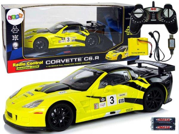 R/C Racing Sport Car 1:18 Corvette C6.R Sárga 2.4 G  9725