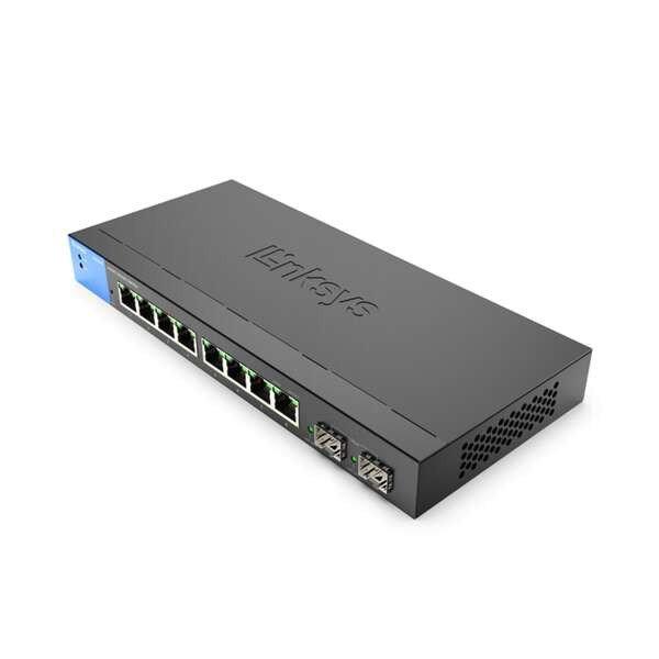 Linksys LGS310C Vezérelt L3 Gigabit Ethernet (10/100/1000) Fekete, Kék