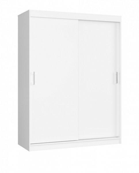 Tolóajtós gardróbszekrény - Akord Furniture - 150 cm - fehér