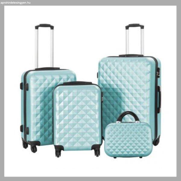 Utazóbőrönd szett kozmetikai táskával, mentazöld színű HOP1001471-3