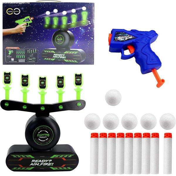 Space Gun céllövő játék - mágikus, foszforeszkáló és lebegő
célpontokkal, játék fegyverrel, rengeteg tölténnyel (BBJ)