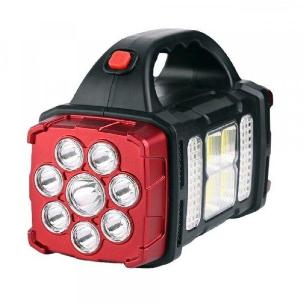 HB-1678 extra erős fényű, 108 LED-es, napelemes kézilámpa és power bank -
praktikus lámpa kempingezéshez, horgászathoz, szereléshez (BBD)