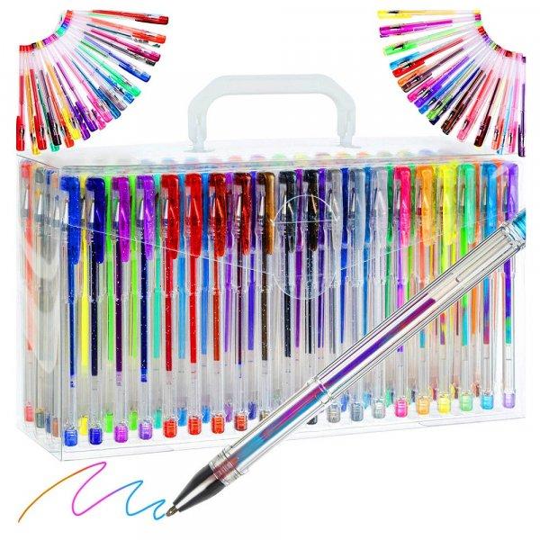 140 darabos színes zselés toll készlet - 4 féle árnyalattal, praktikus
hordozható tokban (BB-16708)
