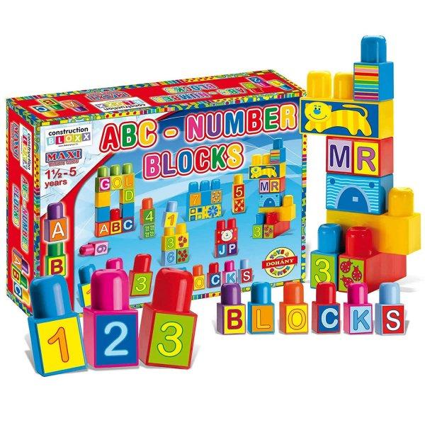 Maxi blocks 123 db-os óriás lego készlet felragasztható betűkkel és
számokkal - 1,5 éves kortól (BBJ)