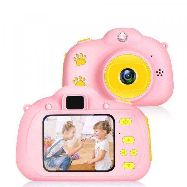 Digitális gyermek kamera, strapabíró fényképezőgép vaku funkcióval -
rózsaszín (BBV)