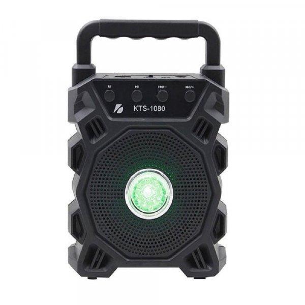 KTS-1080 vezeték nélküli Bluetooth hangszóró LED-es party lámpával (BBV)