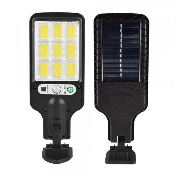LD 180W-s fali led lámpa távirányítóval, napelemmel, mozgásérzékelővel
(BBV)