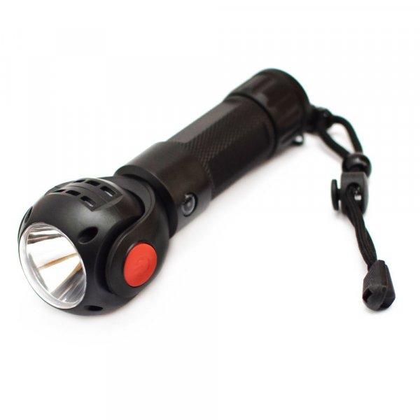 Forgatható fejű LED zseblámpa - 7 állítható világítási mód, USB-ről
tölthető kézi lámpa (BBV)