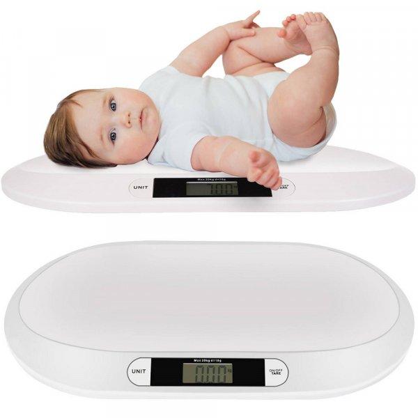 Digitális babamérleg - 20kg-ig - fehér (BB-6870KF)