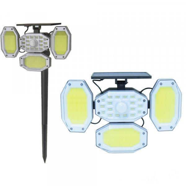 Távirányítós, mozgásérzékelős szolár LED lámpa (BBV)