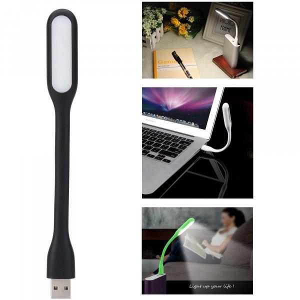 USB flexibilis szilikon lámpa olvasáshoz, laptopozáshoz - 6 LED-es éjjeli
fény (BB-3184)