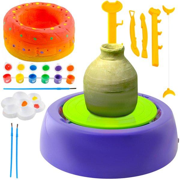 Játék fazekaskorong festékekkel és kiegészítőkkel (BB-4483)