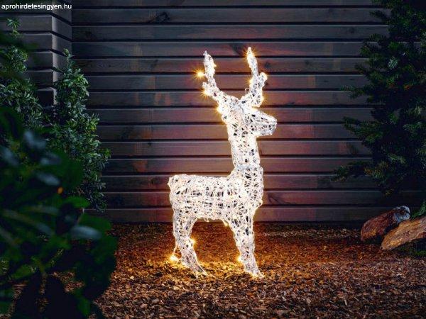 Livarno kültéri / beltéri 3D XXL melegfehér LED álló szarvas (rénszarvas)
világító karácsonyi dekoráció 100 db LED-el 38 x 68 x 34 cm