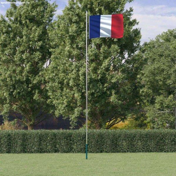 vidaXL alumínium francia zászló és rúd 6,23 m