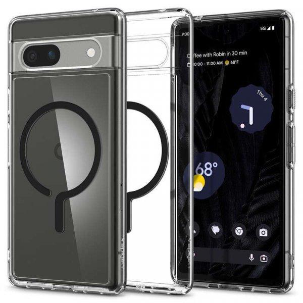 Spigen Ultra Hybrid OneTap Ring MagSafe - telefontok Google Pixel 7A fekete