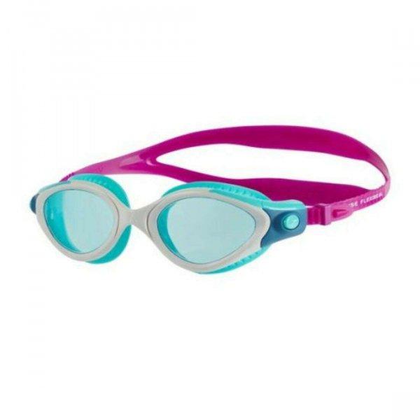 Speedo futura biofuse flexiseal női úszószemüveg, fehér-türkiz-lila