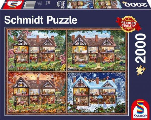 Schmidt Ház a négy évszakban, 2000 db-os puzzle (58345, 18515-182)