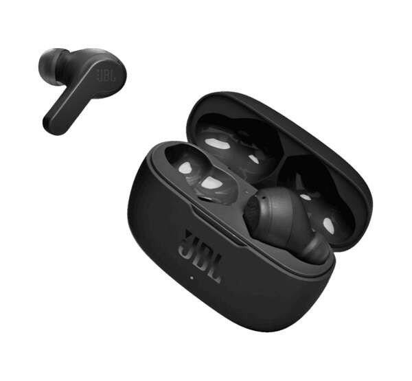 JBL VIBE 200 bluetooth fülhallgató SZTEREO (v5.0, TWS, cseppálló, mélyhang
kiemelés + töltőtok) FEKETE
