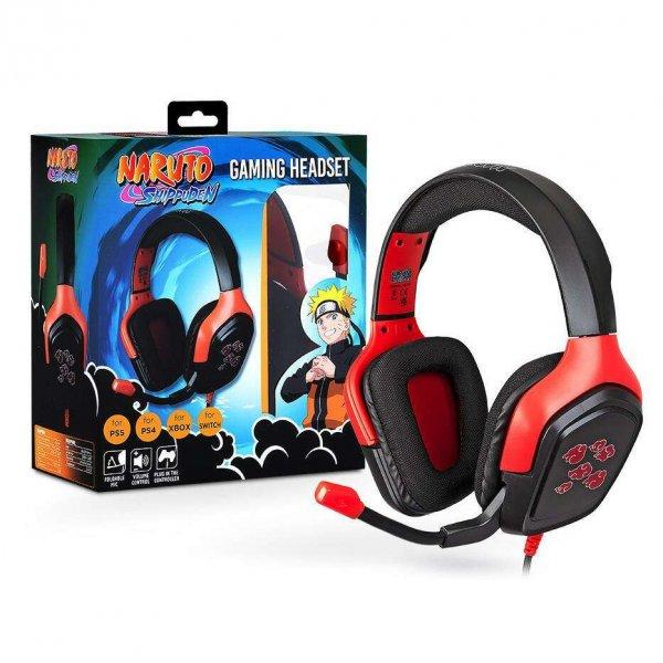 KONIX KONIX NARUTO AKATSUKI gamer headset / fejhallgató - FEKETE / PIROS -
3,5mm Jack, mikrofon, 40mm-es hangszórók - GYÁRI