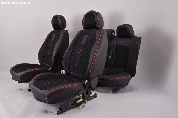 Chevrolet Lacetti Méretezett Üléshuzat Cupido Bőr/Szövet -Piros/Fekete-
Komplett Garnitúra
