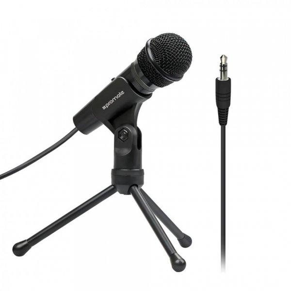 Promate Tweeter-9 Universal Digital Dynamic Vocal Microphone Black
