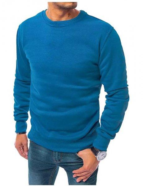 Kék férfi pulóver kapucni nélkül