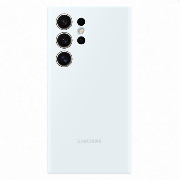 Silicone Cover tok Samsung Galaxy S24 Ultra számára, fehér - EF-PS928TWEGWW